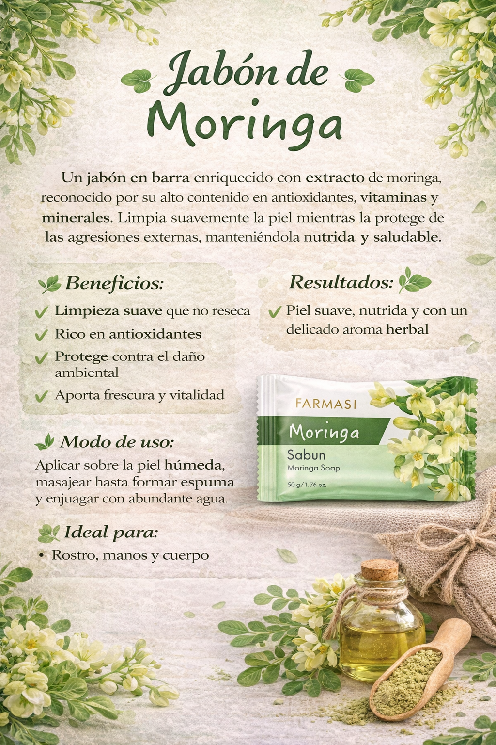 Moringa Soap 50gr