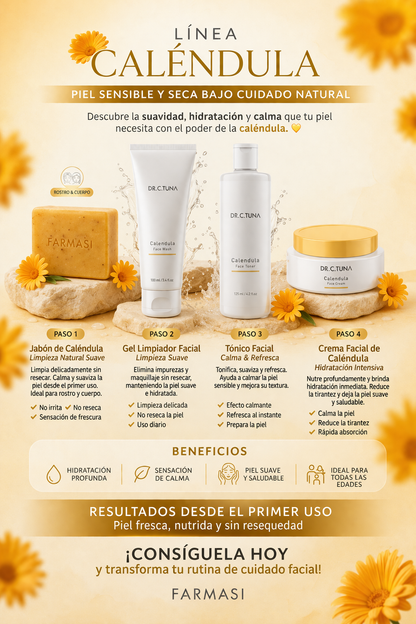 LÍNEA CALÉNDULA   🌿 PIEL SENSIBLE Y SECA BAJO CUIDADO NATURAL 🌿