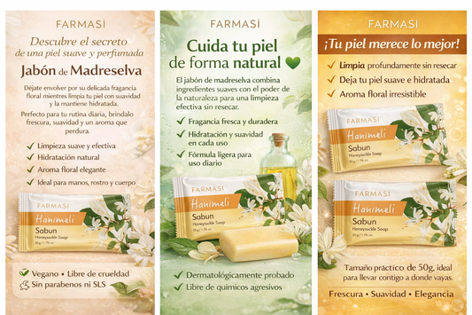 Honeysuckle Soap 50gr ✨ Consiénte  Siente la suavidad desde el primer uso